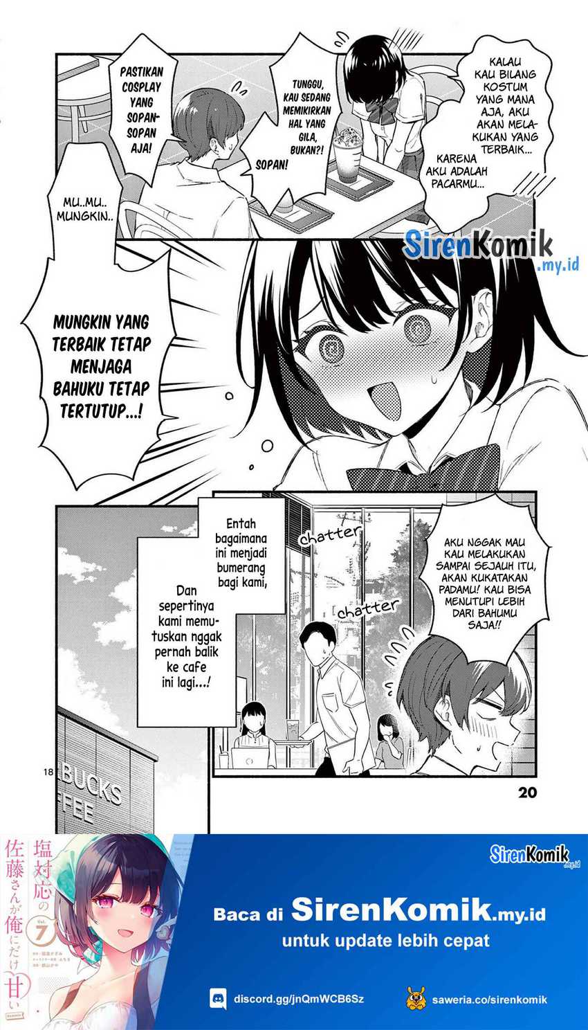 Shiotaiou no Sato-san ga Ore ni dake Amai Chapter 49 - halaman 19