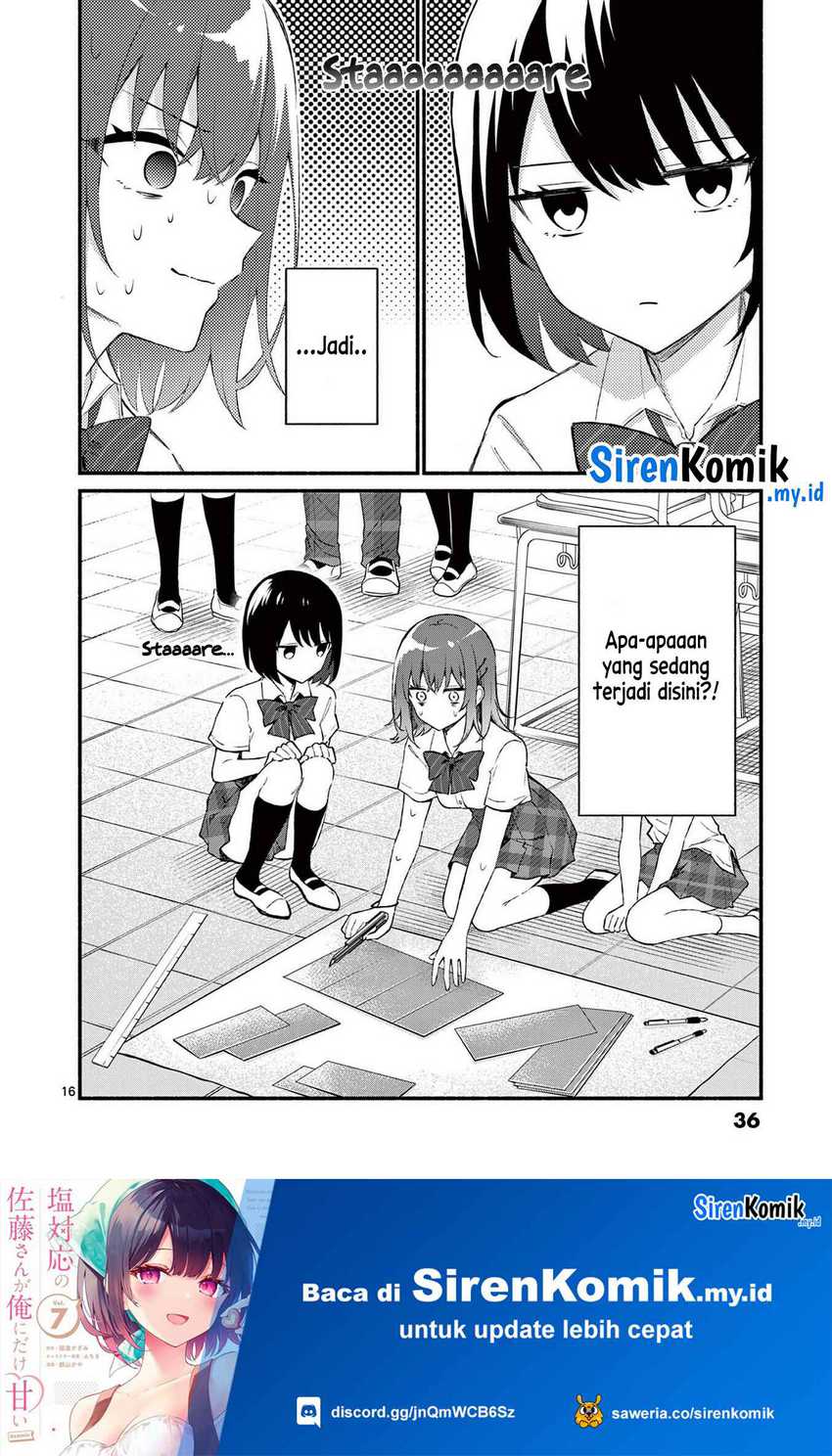 Shiotaiou no Sato-san ga Ore ni dake Amai Chapter 50 - halaman 17