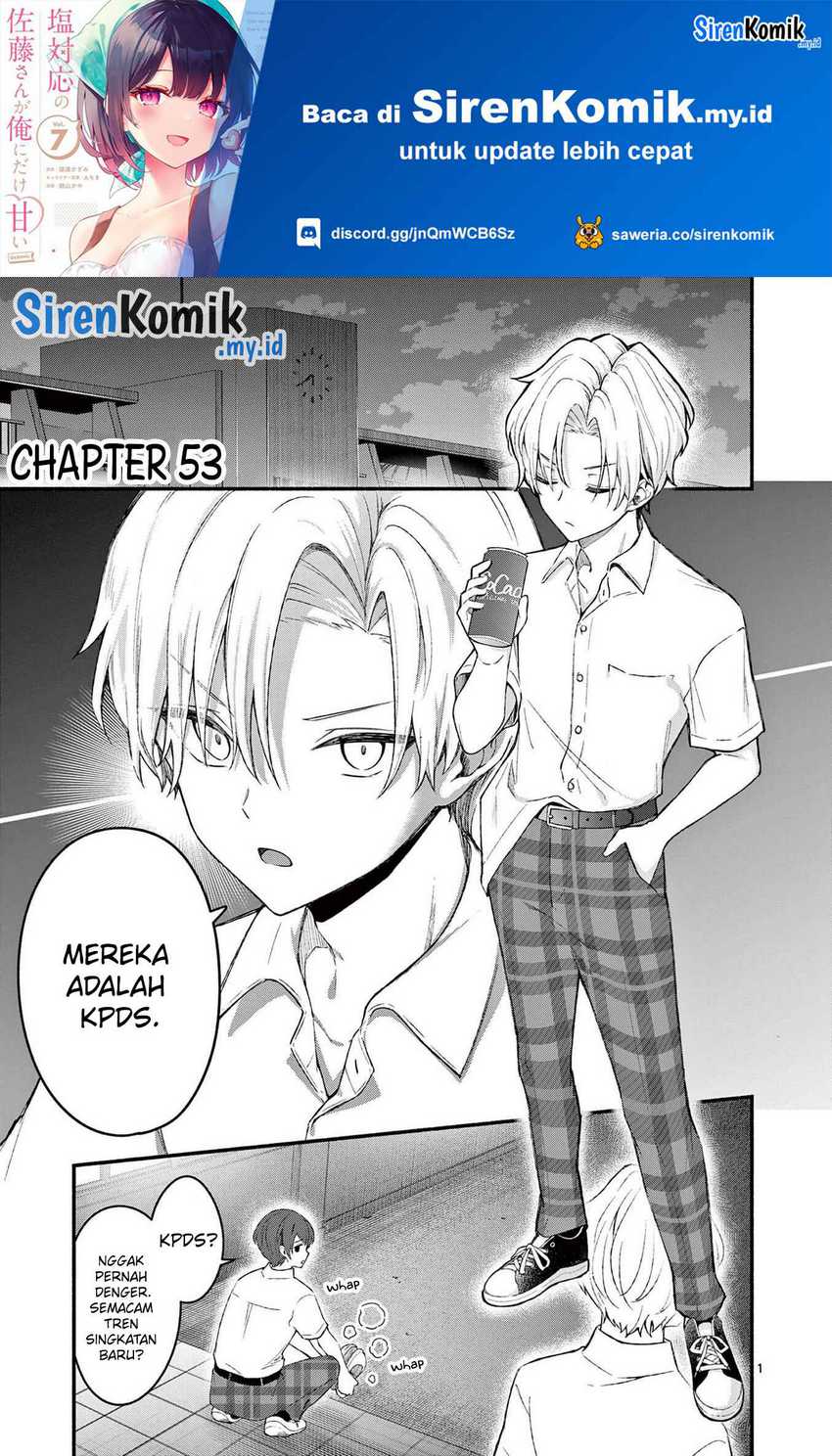 Shiotaiou no Sato-san ga Ore ni dake Amai Chapter 53 - halaman 2