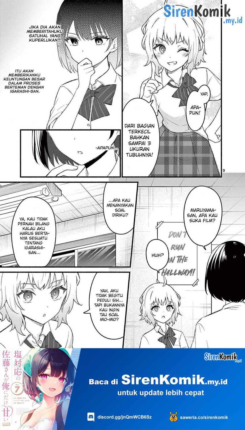 Shiotaiou no Sato-san ga Ore ni dake Amai Chapter 54 - halaman 10