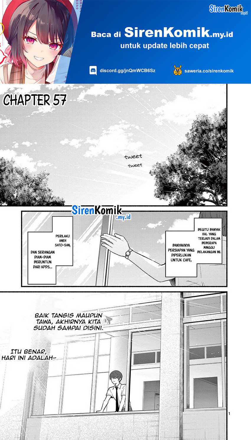 Shiotaiou no Sato-san ga Ore ni dake Amai Chapter 57 - halaman 2