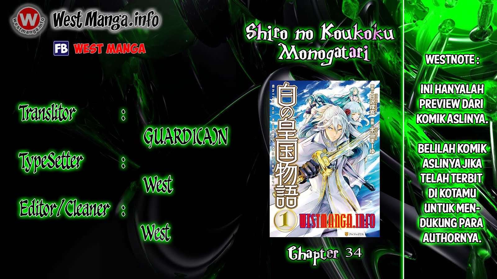 Shiro no Koukoku Monogatari Chapter 34 - halaman 2