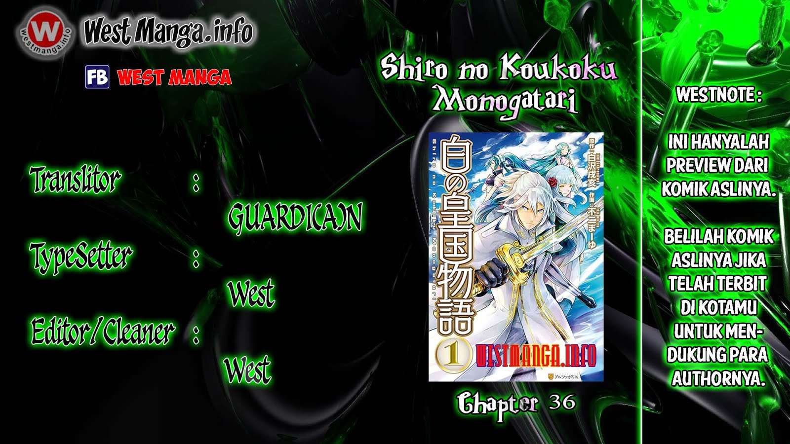 Shiro no Koukoku Monogatari Chapter 36 - halaman 2