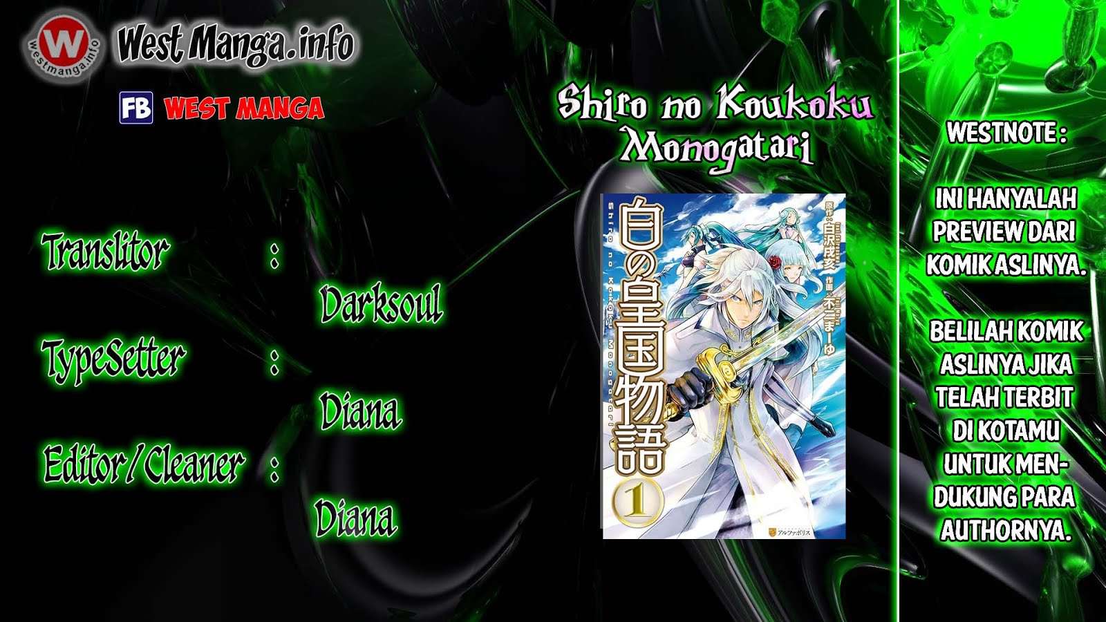 Shiro no Koukoku Monogatari Chapter 49 - halaman 1