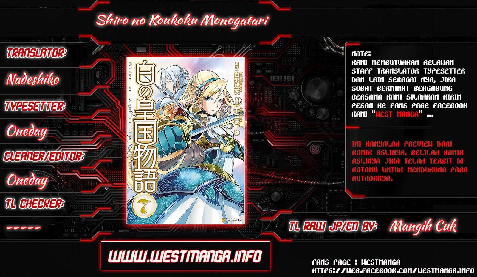 Shiro no Koukoku Monogatari Chapter 62 - halaman 2