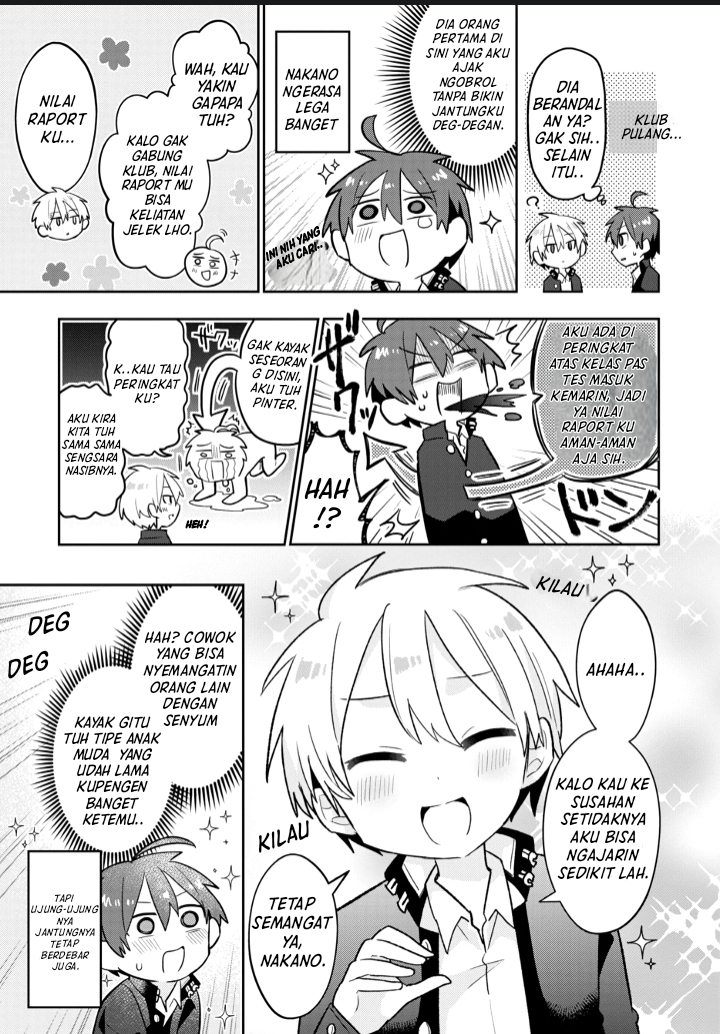 Shishunki to Danshikou!? to Nakano-kun Chapter 1 - halaman 11