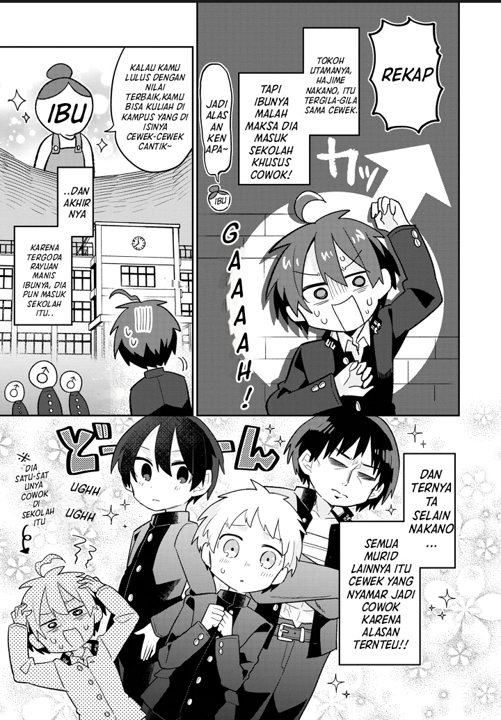 Shishunki to Danshikou!? to Nakano-kun Chapter 3 - halaman 1