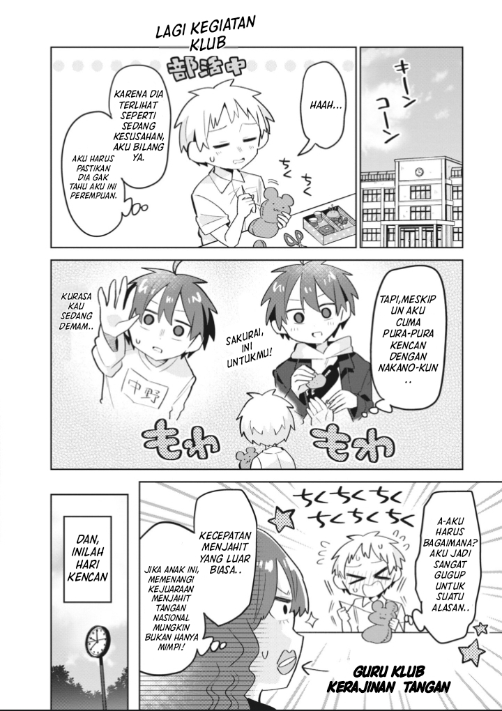 Shishunki to Danshikou!? to Nakano-kun Chapter 9 - halaman 4