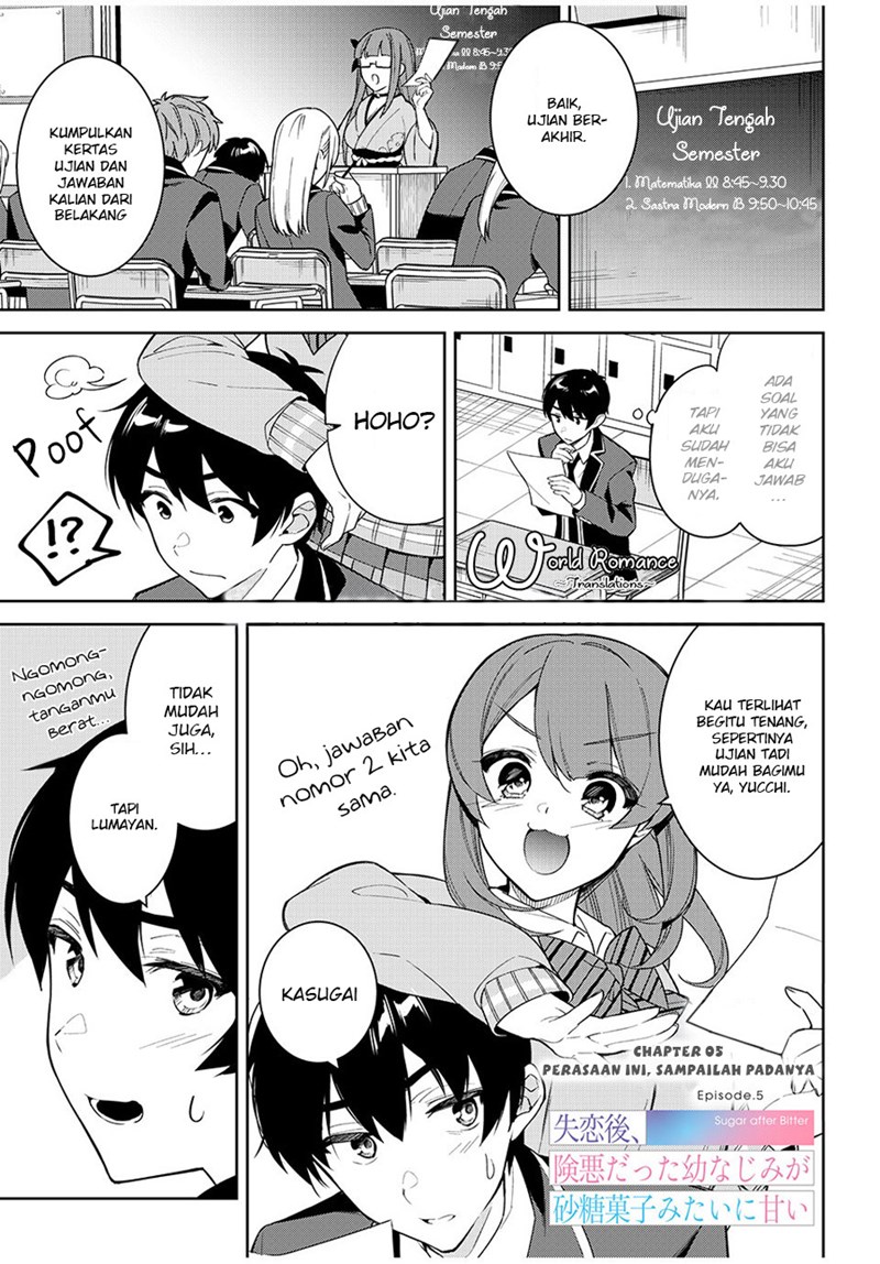 Shitsurengo, Kenaku Datta Osananajimi ga Sato Kashi Mitai ni Amai ~ Sugar After Bitter ~ Chapter 5 - halaman 3