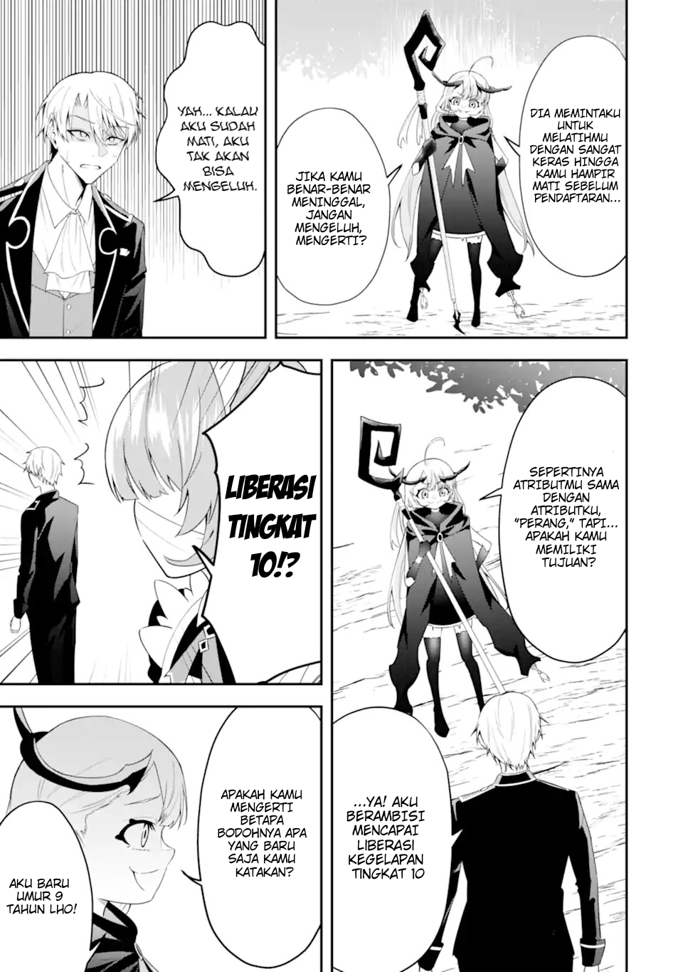 Shokei Flag no Akuyaku Kizoku ni Tensei shita ga, Shinitakunai node Yami Mahou wo Kiwamete Heroine-tachi wo Sukuimasu Chapter 1.2 - halaman 15