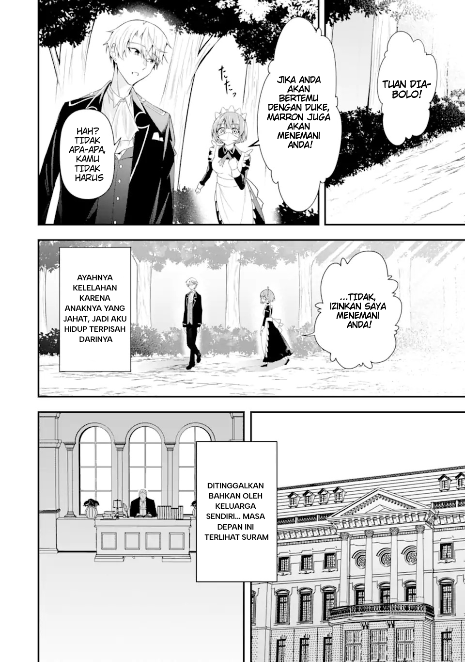 Shokei Flag no Akuyaku Kizoku ni Tensei shita ga, Shinitakunai node Yami Mahou wo Kiwamete Heroine-tachi wo Sukuimasu Chapter 1.2 - halaman 2