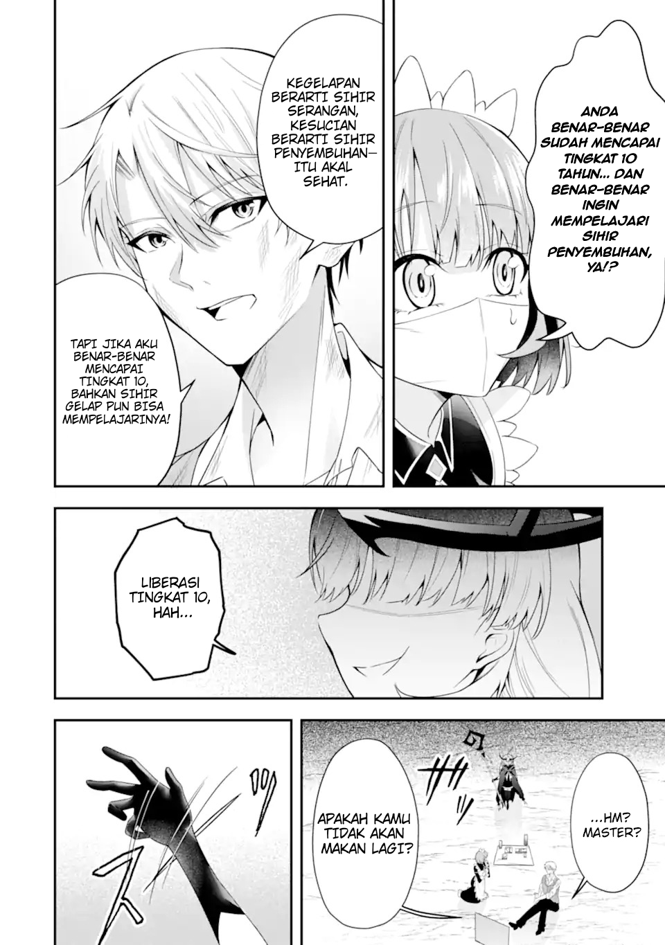 Shokei Flag no Akuyaku Kizoku ni Tensei shita ga, Shinitakunai node Yami Mahou wo Kiwamete Heroine-tachi wo Sukuimasu Chapter 1.2 - halaman 22