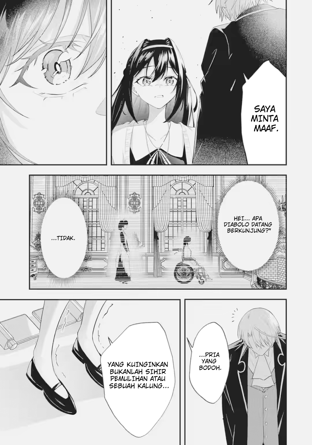 Shokei Flag no Akuyaku Kizoku ni Tensei shita ga, Shinitakunai node Yami Mahou wo Kiwamete Heroine-tachi wo Sukuimasu Chapter 3.2 - halaman 9