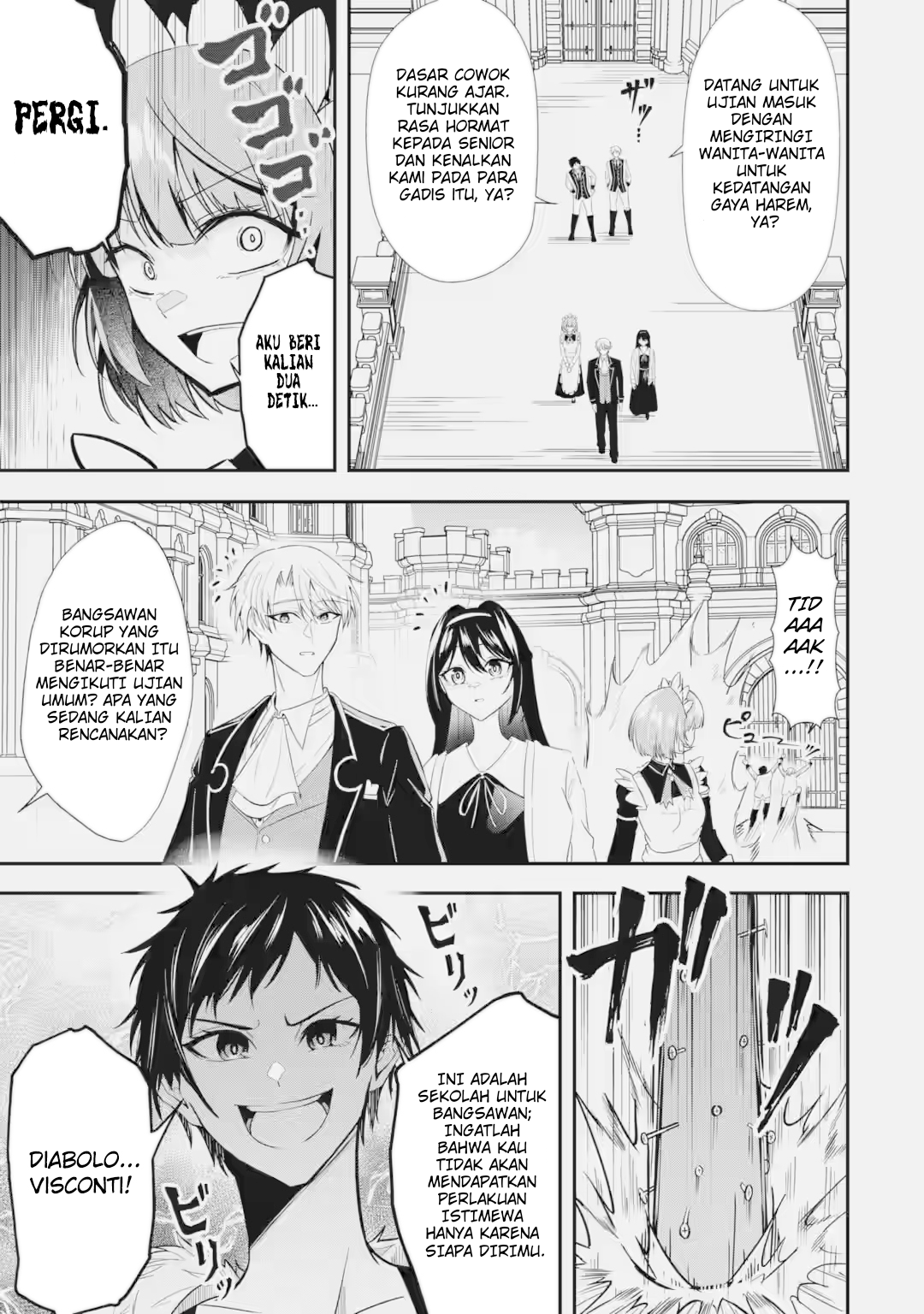 Shokei Flag no Akuyaku Kizoku ni Tensei shita ga, Shinitakunai node Yami Mahou wo Kiwamete Heroine-tachi wo Sukuimasu Chapter 3.3 - halaman 10