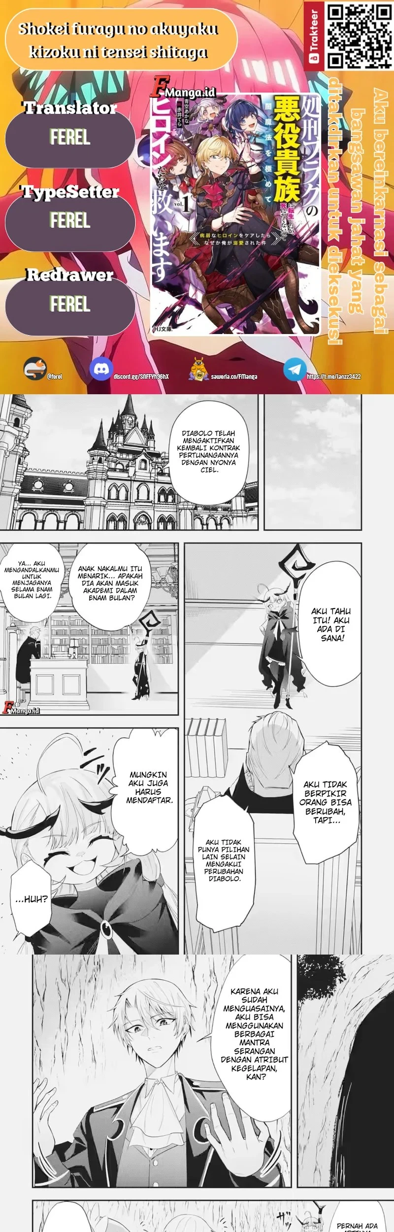 Shokei Flag No Akuyaku Kizoku Ni Tensei Shitaga, Shinitakunainode Yami Maho Wo Kiwamete Heroine Tachi Wo Sukuimasu Byojakuna Heroine Wo Care Shitara Naze Ka Ore Ga Dekiai Sareta Ken Chapter 3.3 - halaman 1