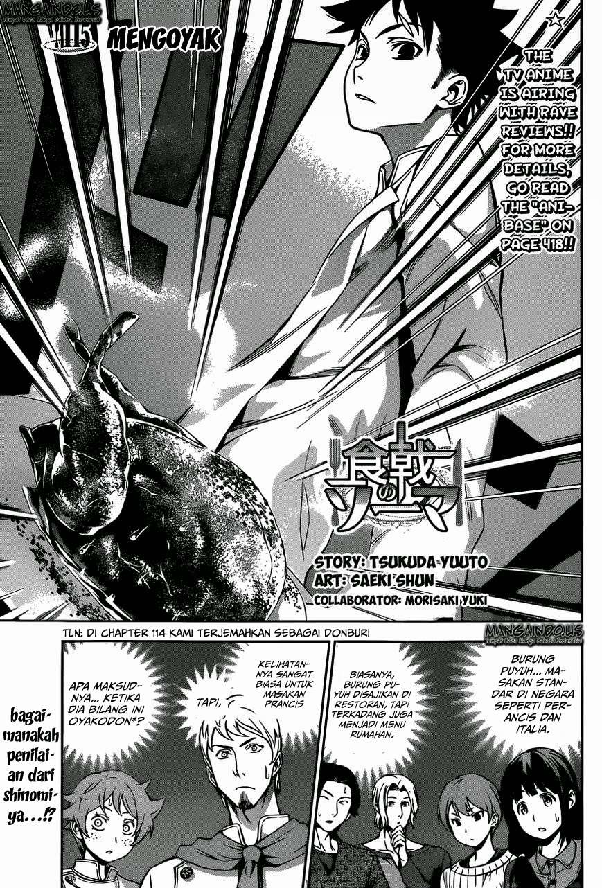 Shokugeki no Souma Chapter 115 - halaman 2