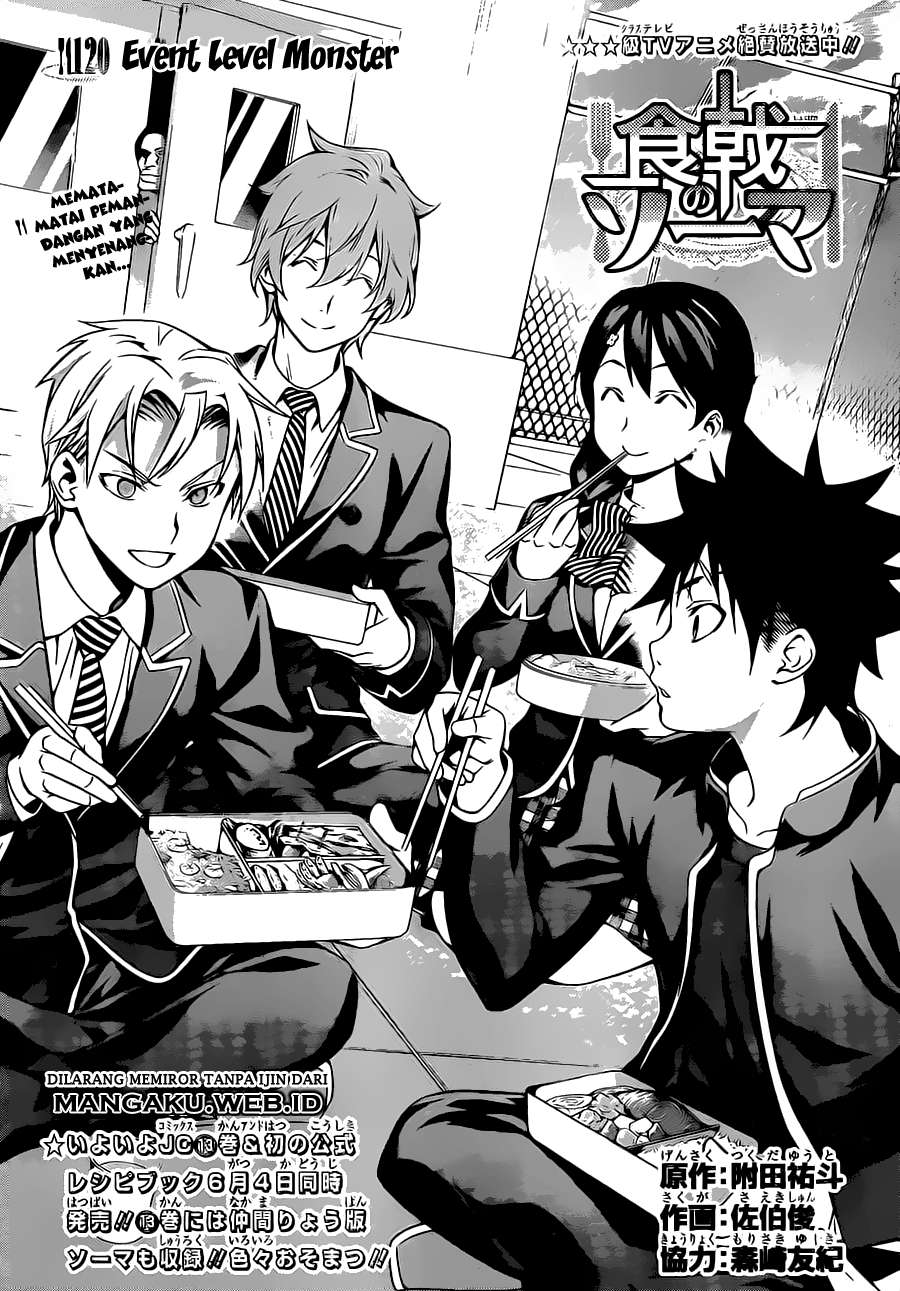 Shokugeki no Souma Chapter 120 - halaman 3
