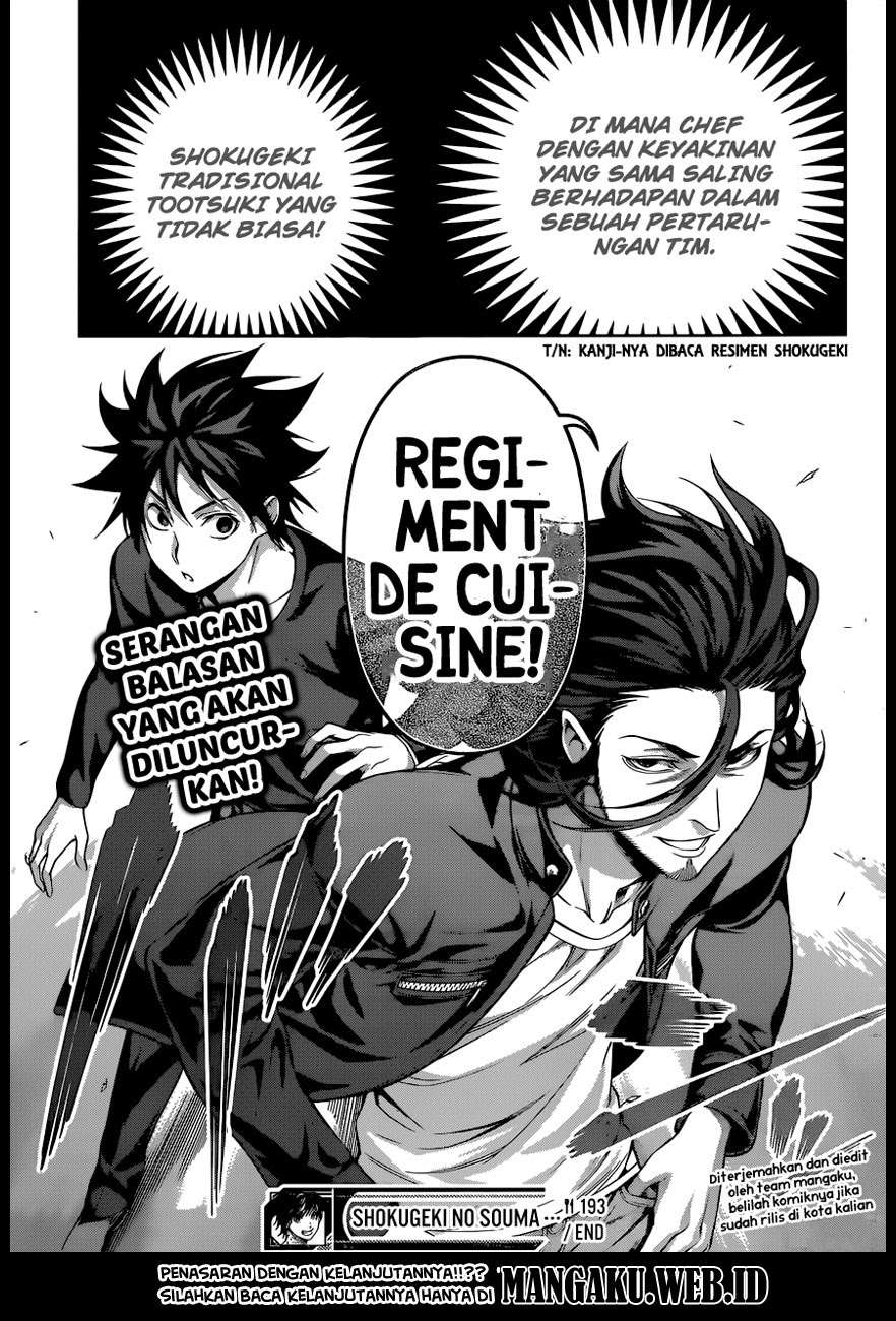 Shokugeki no Souma Chapter 193 - halaman 20