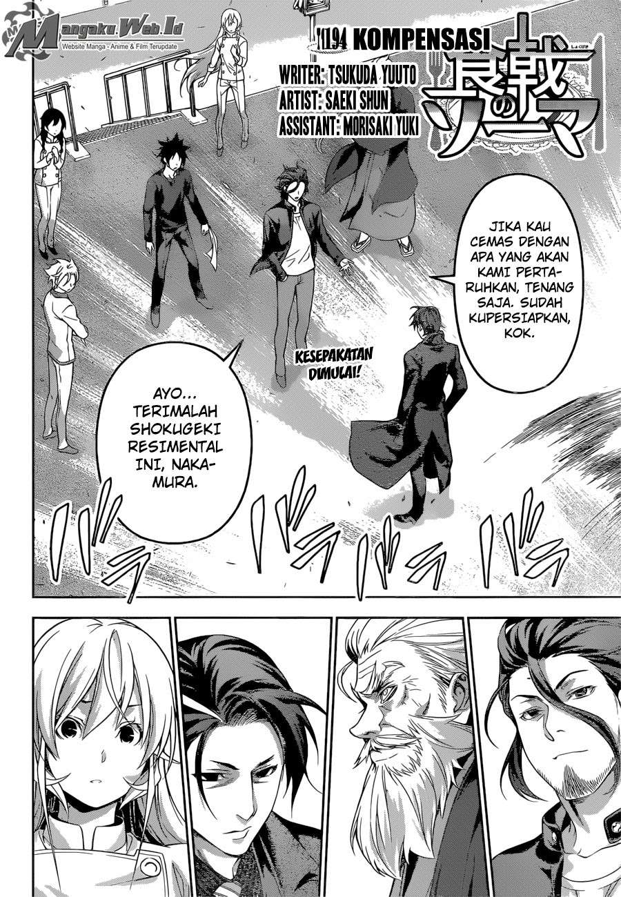Shokugeki no Souma Chapter 194 - halaman 3