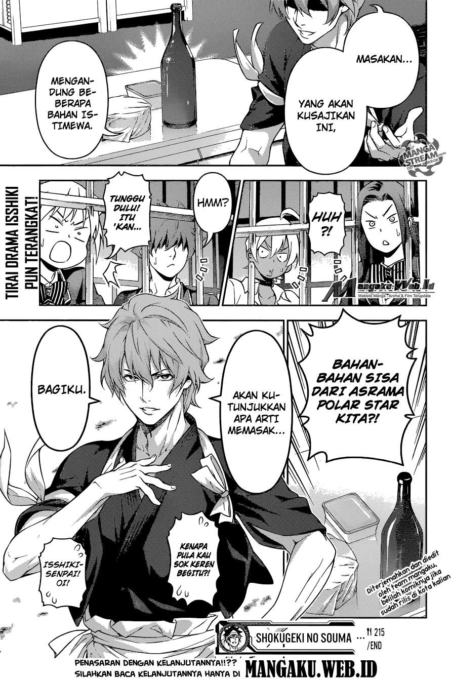 Shokugeki no Souma Chapter 215 - halaman 18