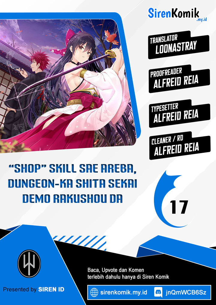 “Shop” Skill Sae Areba, Dungeon-ka Shita Sekai Demo Rakushou da Chapter 17 - halaman 1