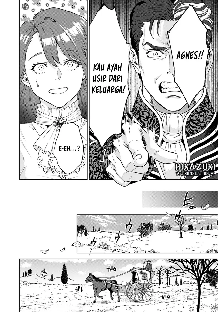 Shounin Reijou Agnes Henkyou ni Tsuihou Sareta Akuyaku Reijou wa Shousai o Hakki Shi Nariagaru Chapter 1 - halaman 19