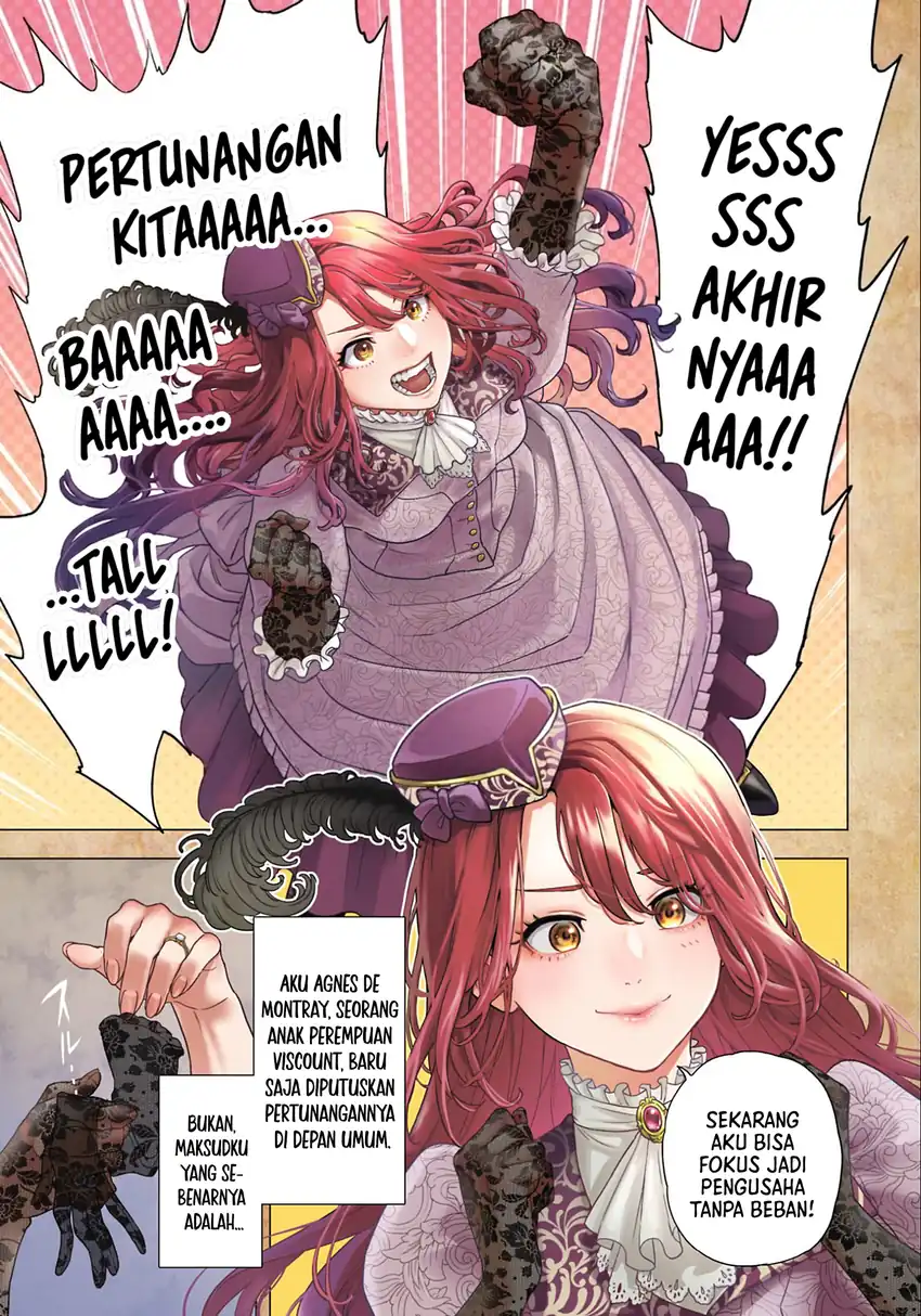 Shounin Reijou Agnes Henkyou ni Tsuihou Sareta Akuyaku Reijou wa Shousai o Hakki Shi Nariagaru Chapter 1 - halaman 2