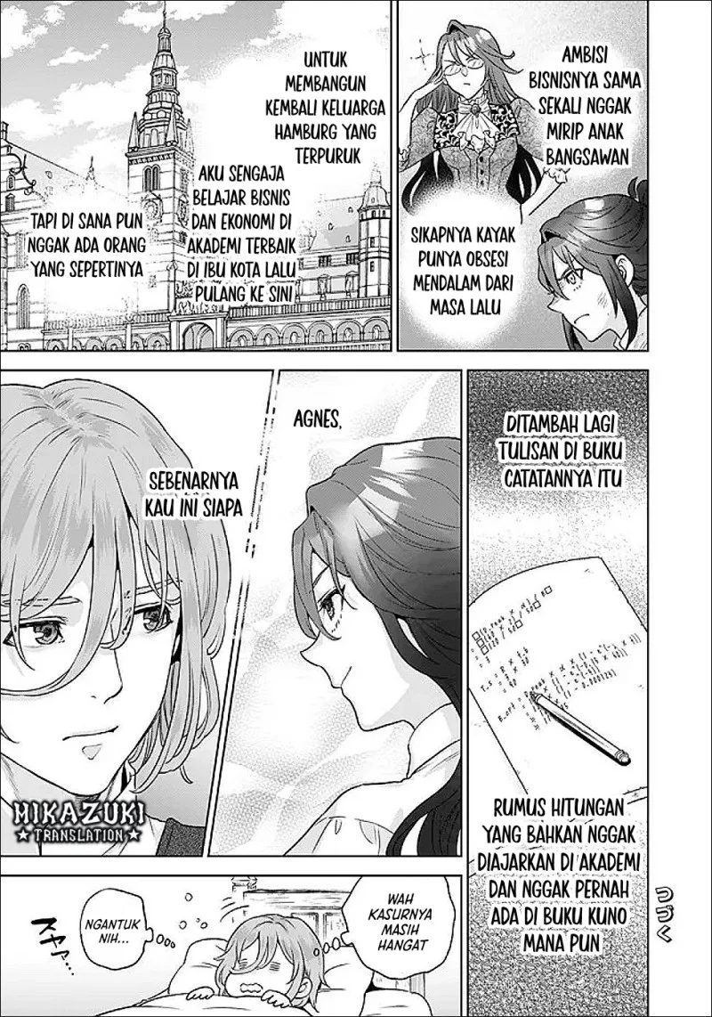 Shounin Reijou Agnes Henkyou ni Tsuihou Sareta Akuyaku Reijou wa Shousai o Hakki Shi Nariagaru Chapter 6.1 - halaman 12
