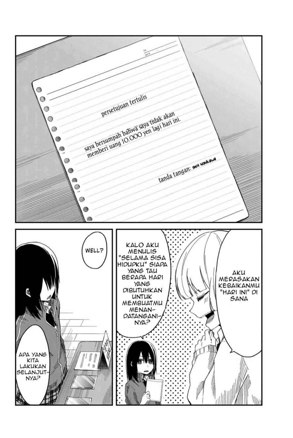 Shourai-teki ni Shindekure Chapter 4 - halaman 16