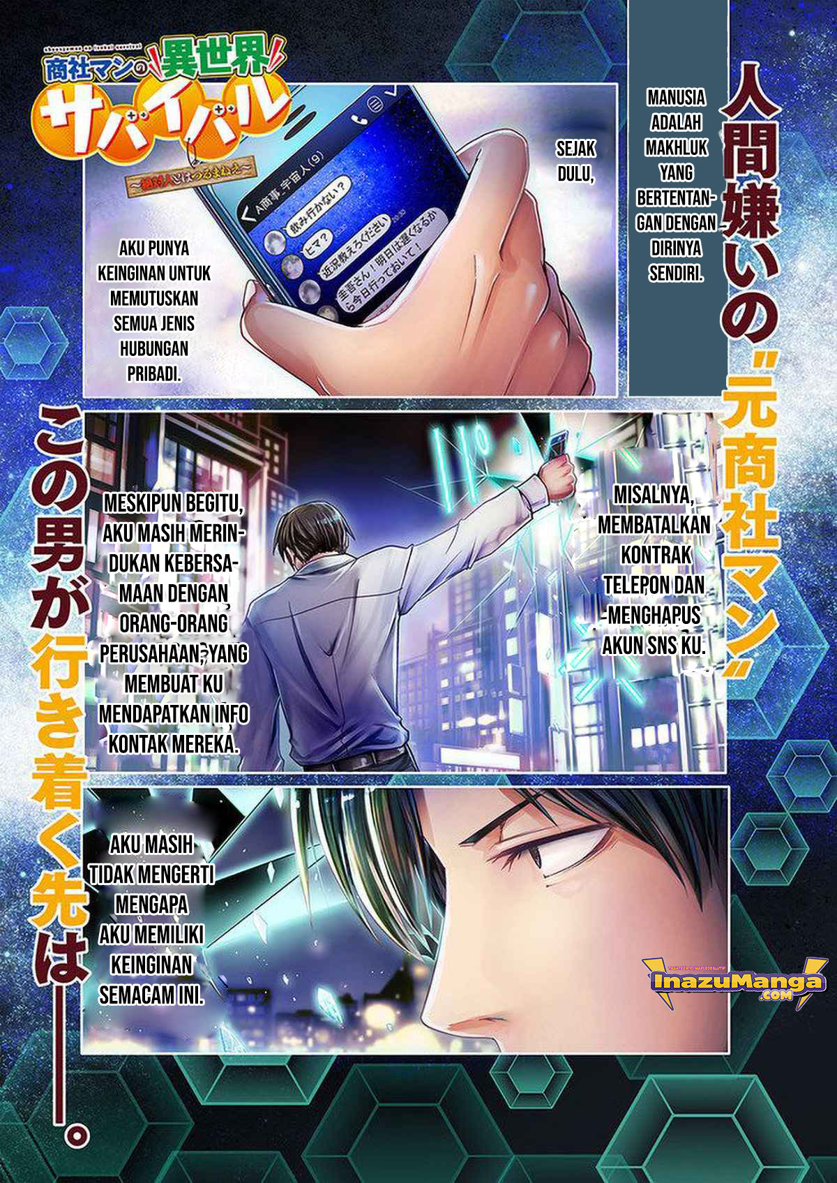 Shousha Man no Isekai Survival: Zettai Hito to wa Tsurumanee Chapter 1 - halaman 2