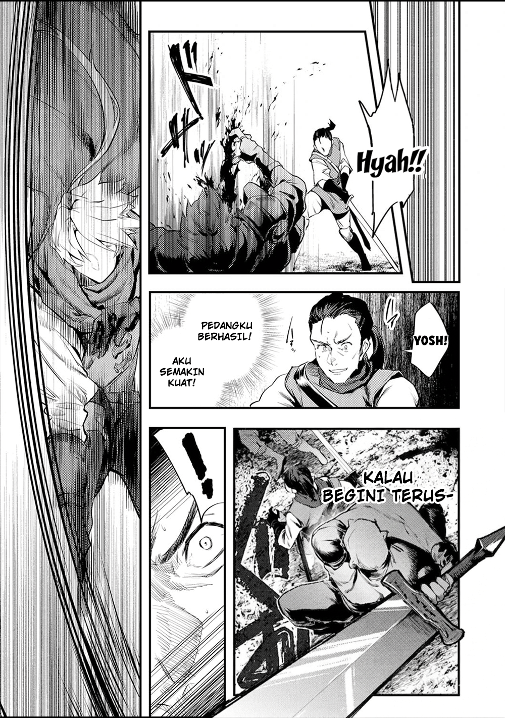 Shura Youjo no Eiyuutan: Hanpamono to Iwareta Youhei, Youjo ni Tensei shite Nariagaru Chapter 1 - halaman 10