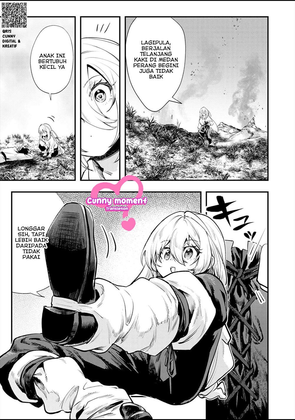 Shura Youjo no Eiyuutan: Hanpamono to Iwareta Youhei, Youjo ni Tensei shite Nariagaru Chapter 1 - halaman 40