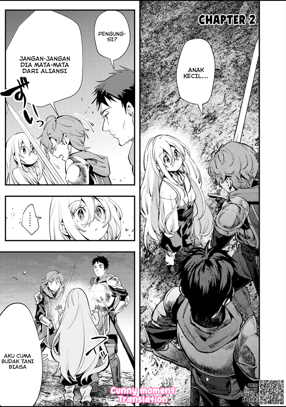 Shura Youjo no Eiyuutan: Hanpamono to Iwareta Youhei, Youjo ni Tensei shite Nariagaru Chapter 2 - halaman 3