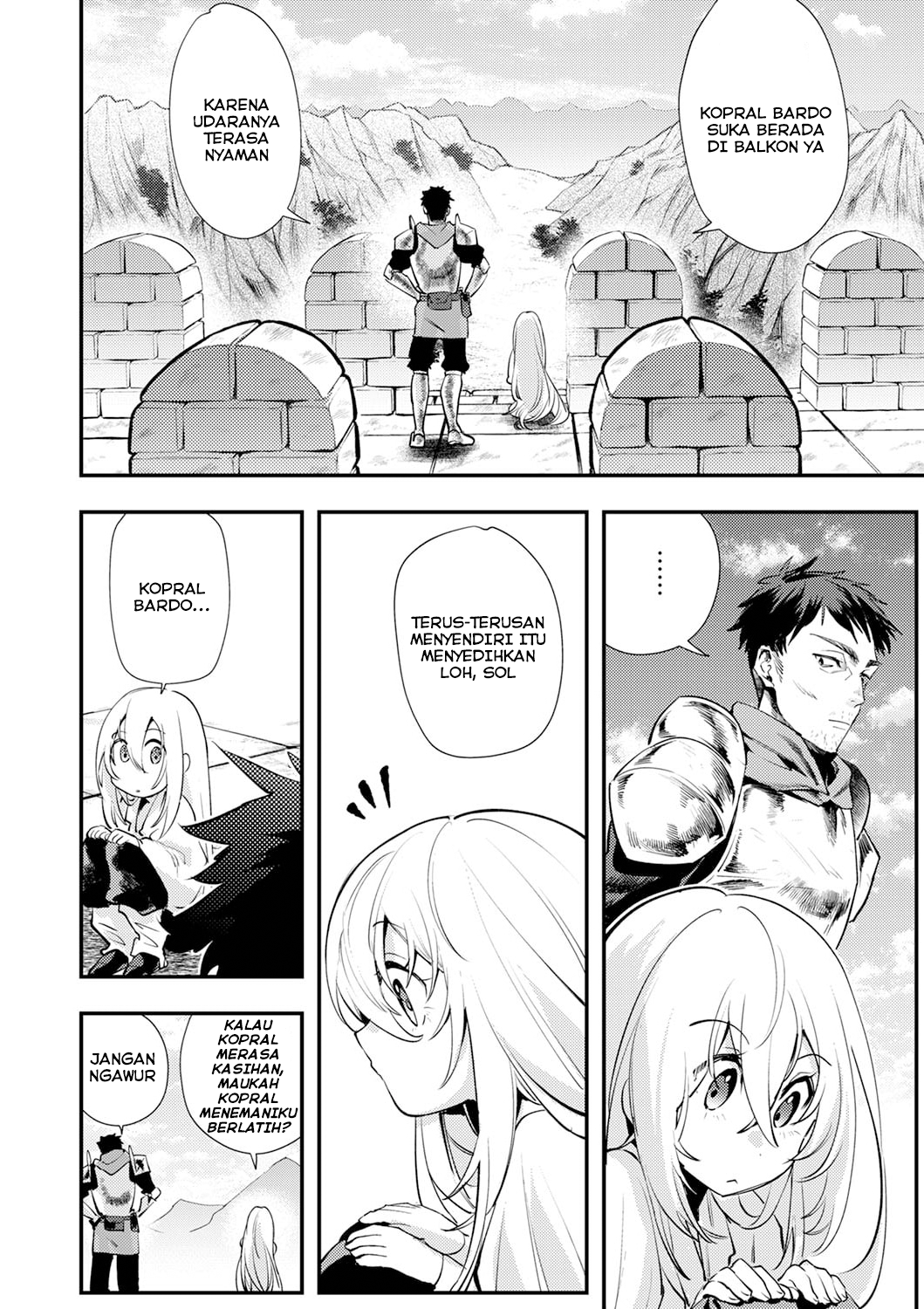 Shura Youjo no Eiyuutan: Hanpamono to Iwareta Youhei, Youjo ni Tensei shite Nariagaru Chapter 3 - halaman 10