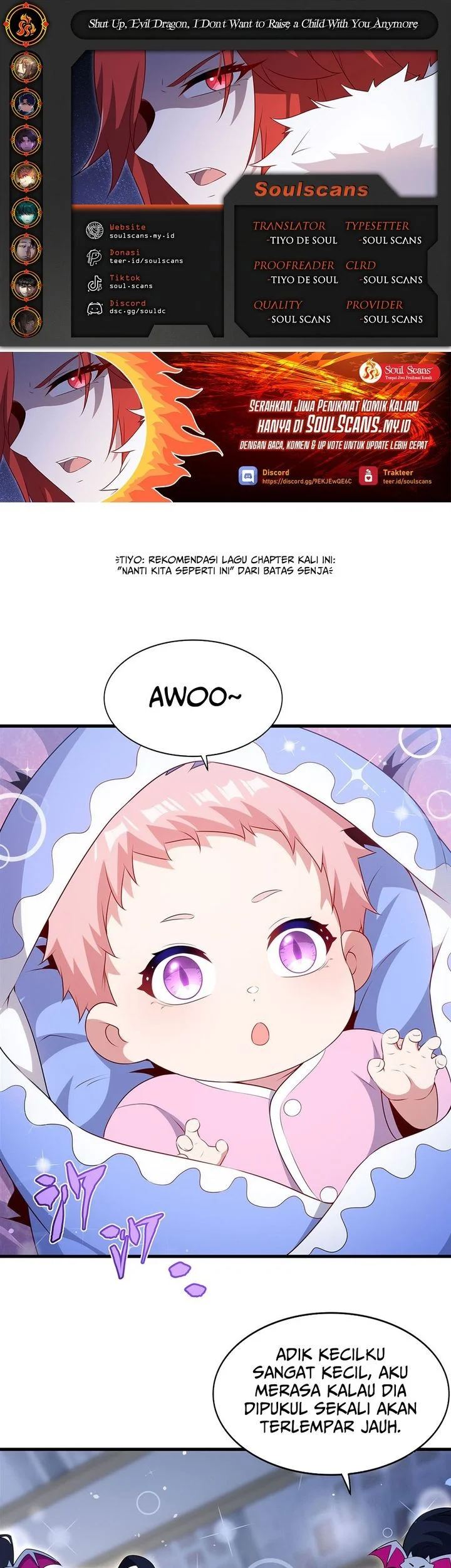 Shut Up, Evil Dragon, I Don’t Want to Raise a Child With You Anymore Chapter 91 - halaman 1
