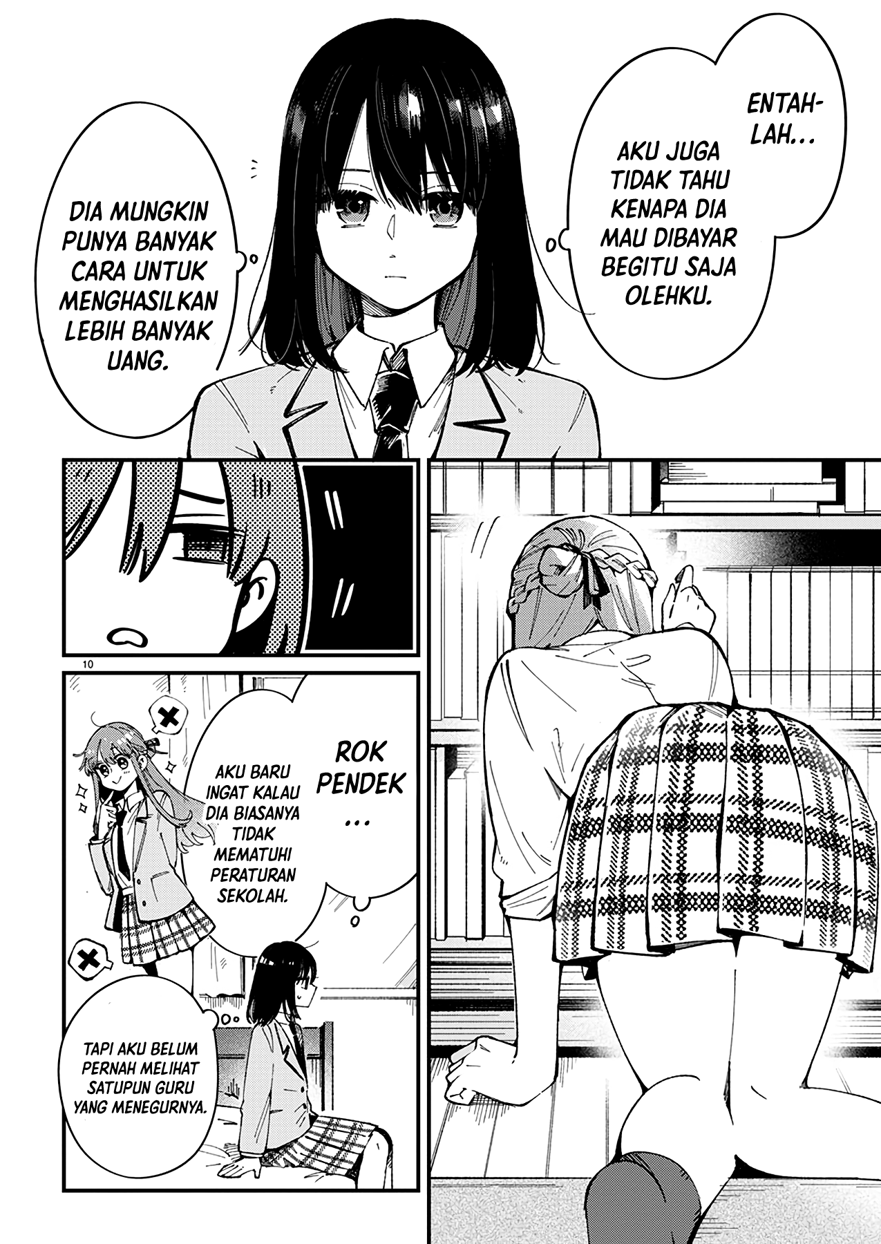 Shuu ni Ichido Classmate wo Kau Hanashi: Futari no Jikan, Iiwake no 5000-en Chapter 1 - halaman 11