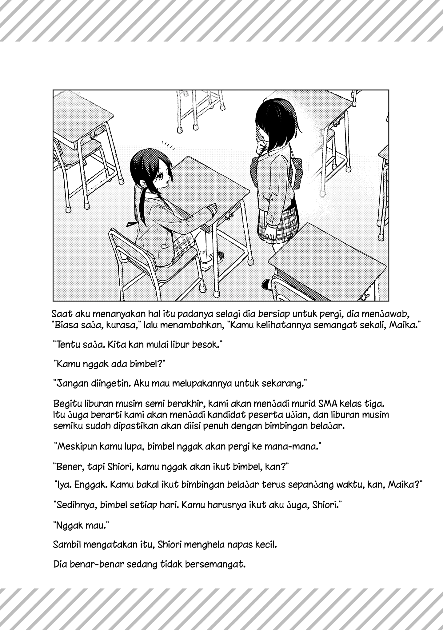 Shuu ni Ichido Classmate wo Kau Hanashi: Futari no Jikan, Iiwake no 5000-en Chapter 12.5 - halaman 4