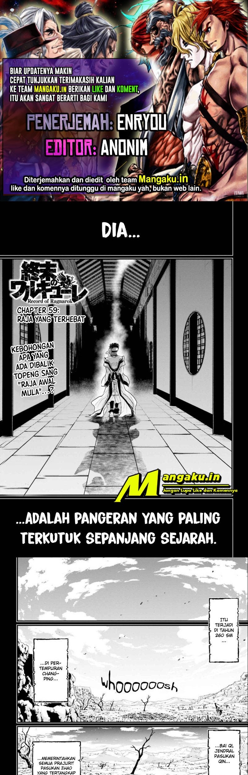 Shuumatsu no Valkyrie Chapter 59.1 - halaman 1