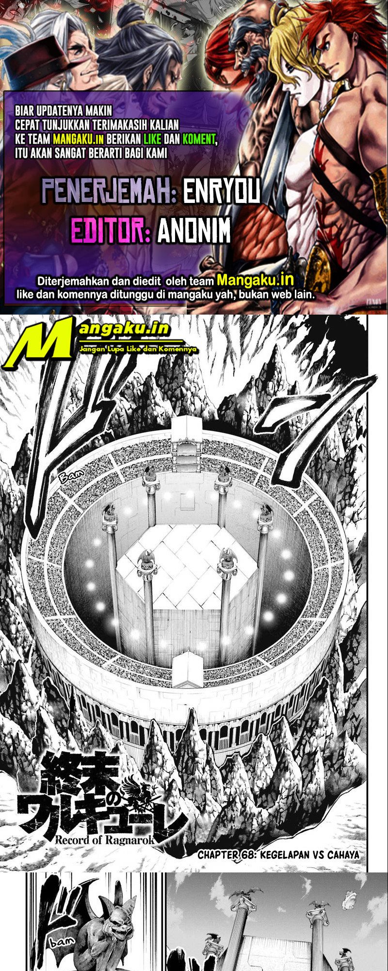 Shuumatsu no Valkyrie Chapter 68.1 - halaman 1