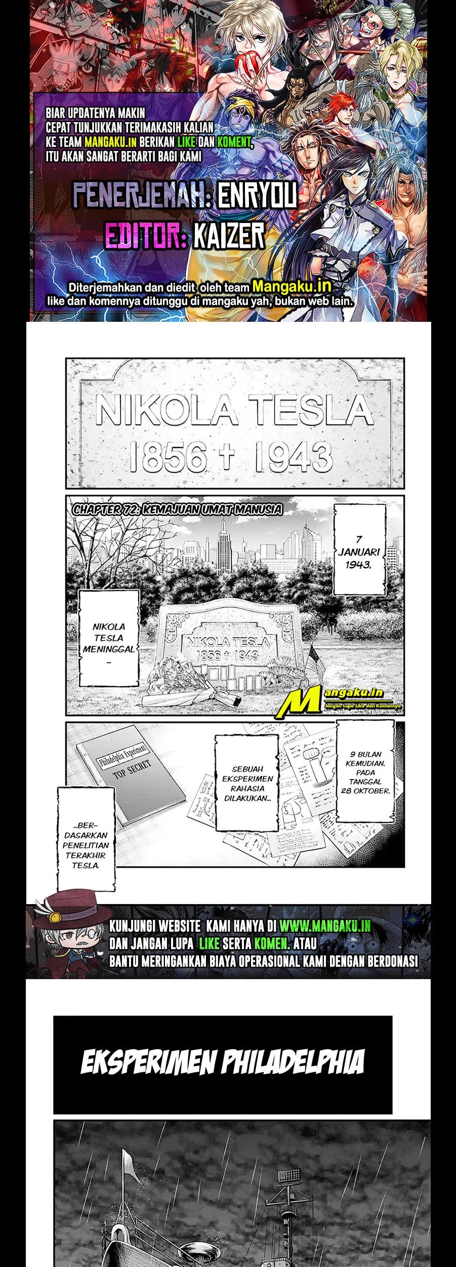 Shuumatsu no Valkyrie Chapter 72.1 - halaman 1