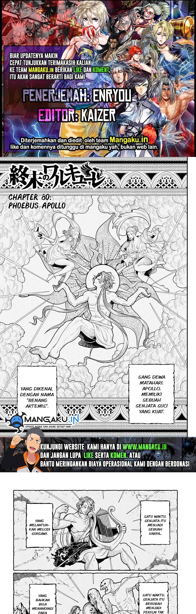 Shuumatsu no Valkyrie Chapter 80.1 - halaman 1