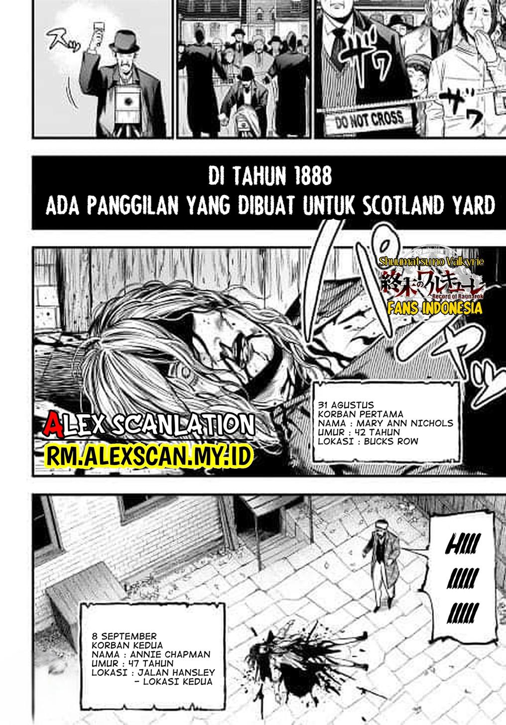Shuumatsu no Valkyrie Kitan – Jack the Ripper no Jikenbo Chapter 1 - halaman 6