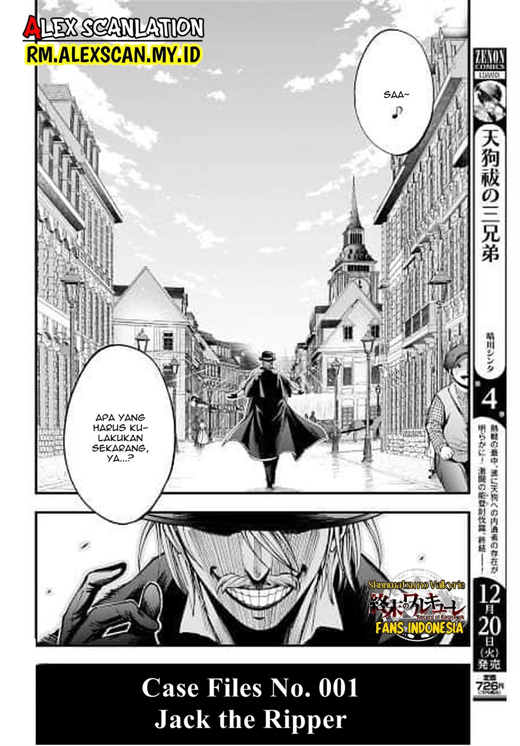 Shuumatsu no Valkyrie Kitan – Jack the Ripper no Jikenbo Chapter 1 - halaman 68