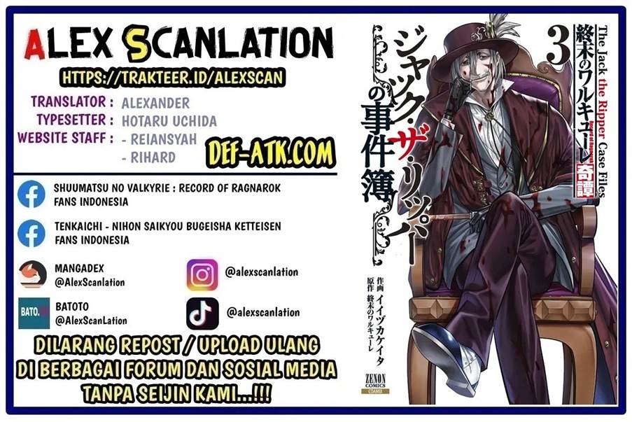 Shuumatsu no Valkyrie Kitan – Jack the Ripper no Jikenbo Chapter 20 - halaman 1