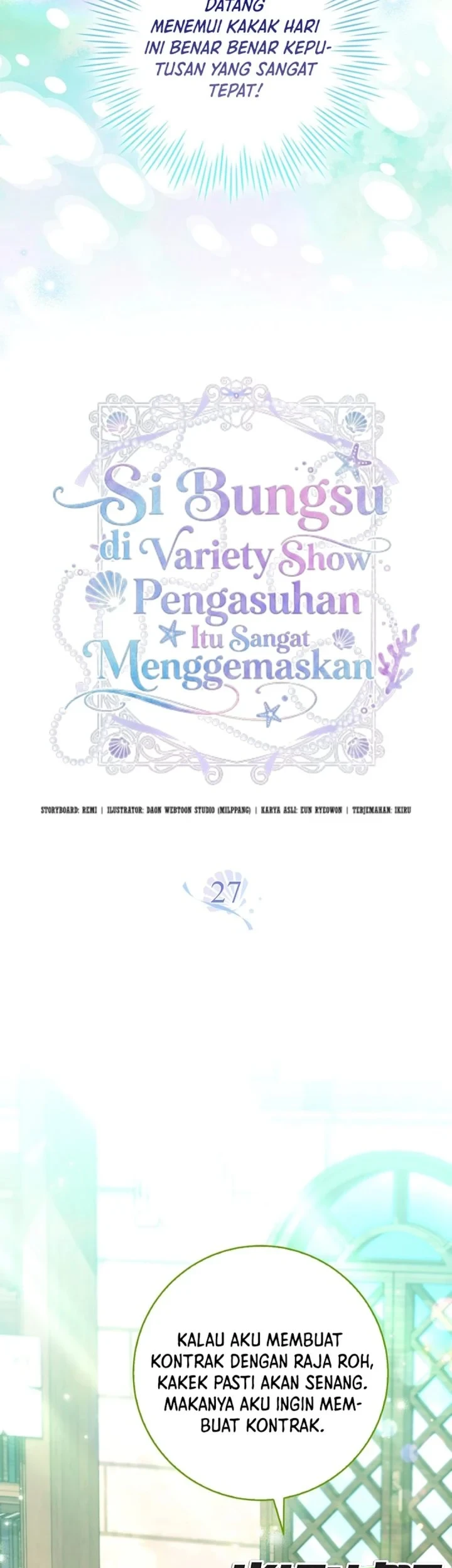 Si Bungsu di Variety Show Pengasuhan Itu Sangat Menggemaskan Chapter 27 - halaman 29