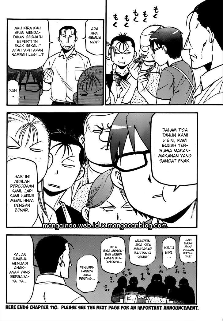 Silver Spoon Chapter 110 - halaman 18