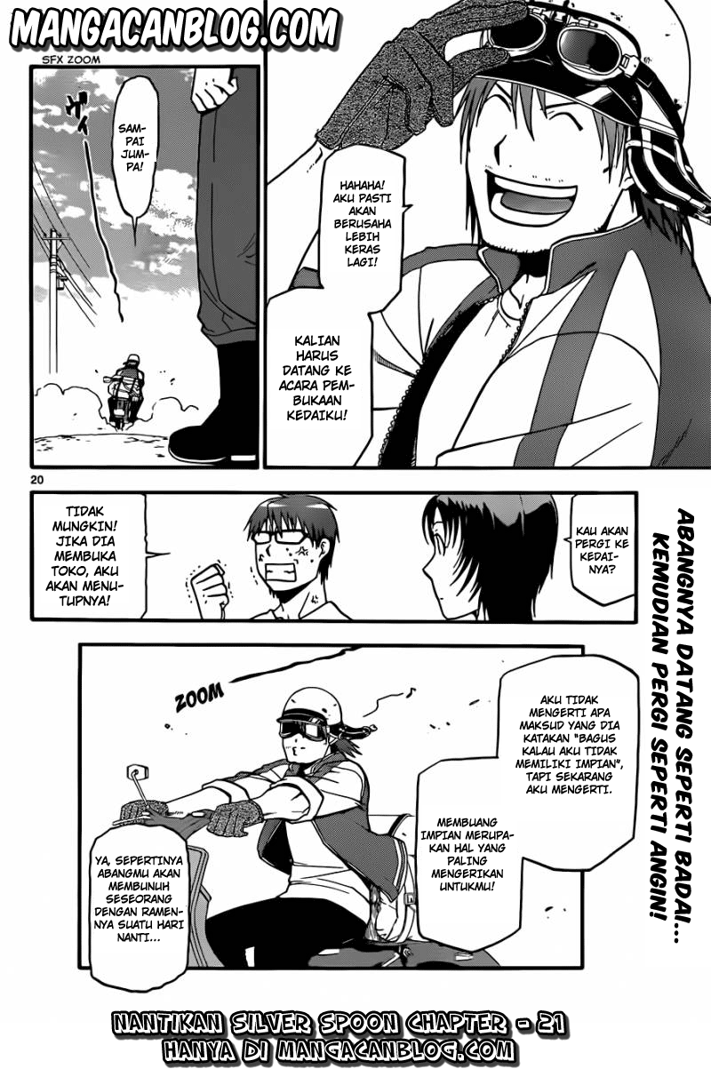 Silver Spoon Chapter 20 - halaman 21