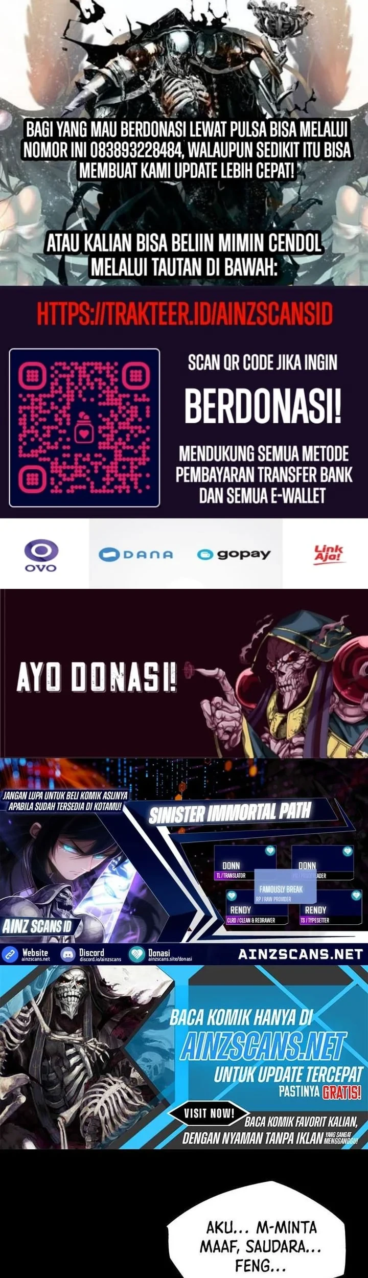 Sinister Immortal Path Chapter 15 - halaman 1
