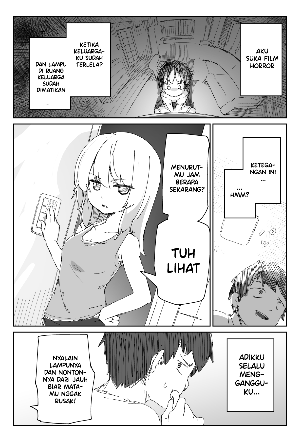 Sister Who Hates Horror Chapter 0 - halaman 1