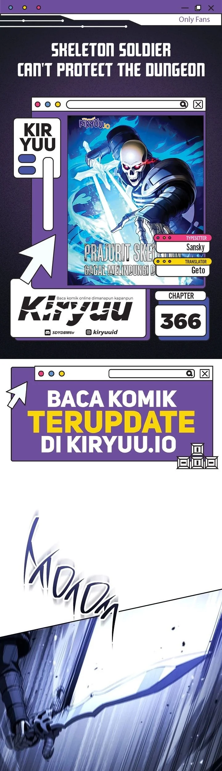 Skeleton Soldier Couldn’t Protect the Dungeon Chapter 366 - halaman 1